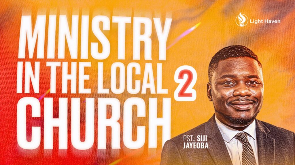 Ministry in the local church- track 2